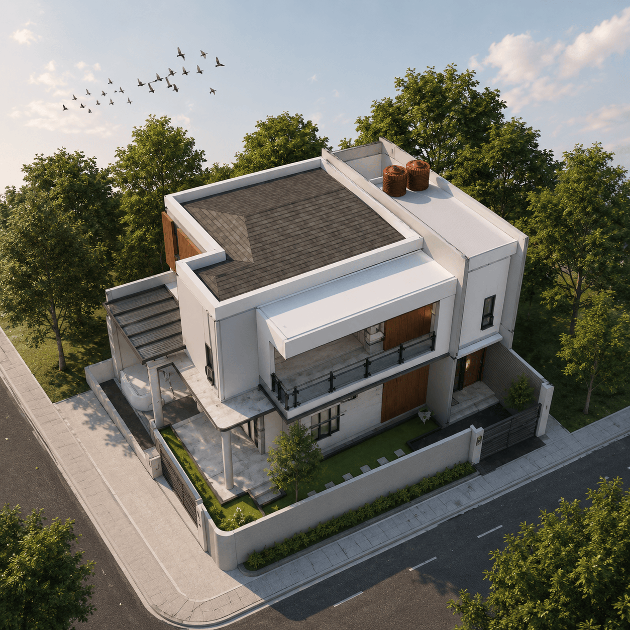 Desain rumah modern minimalis bersih