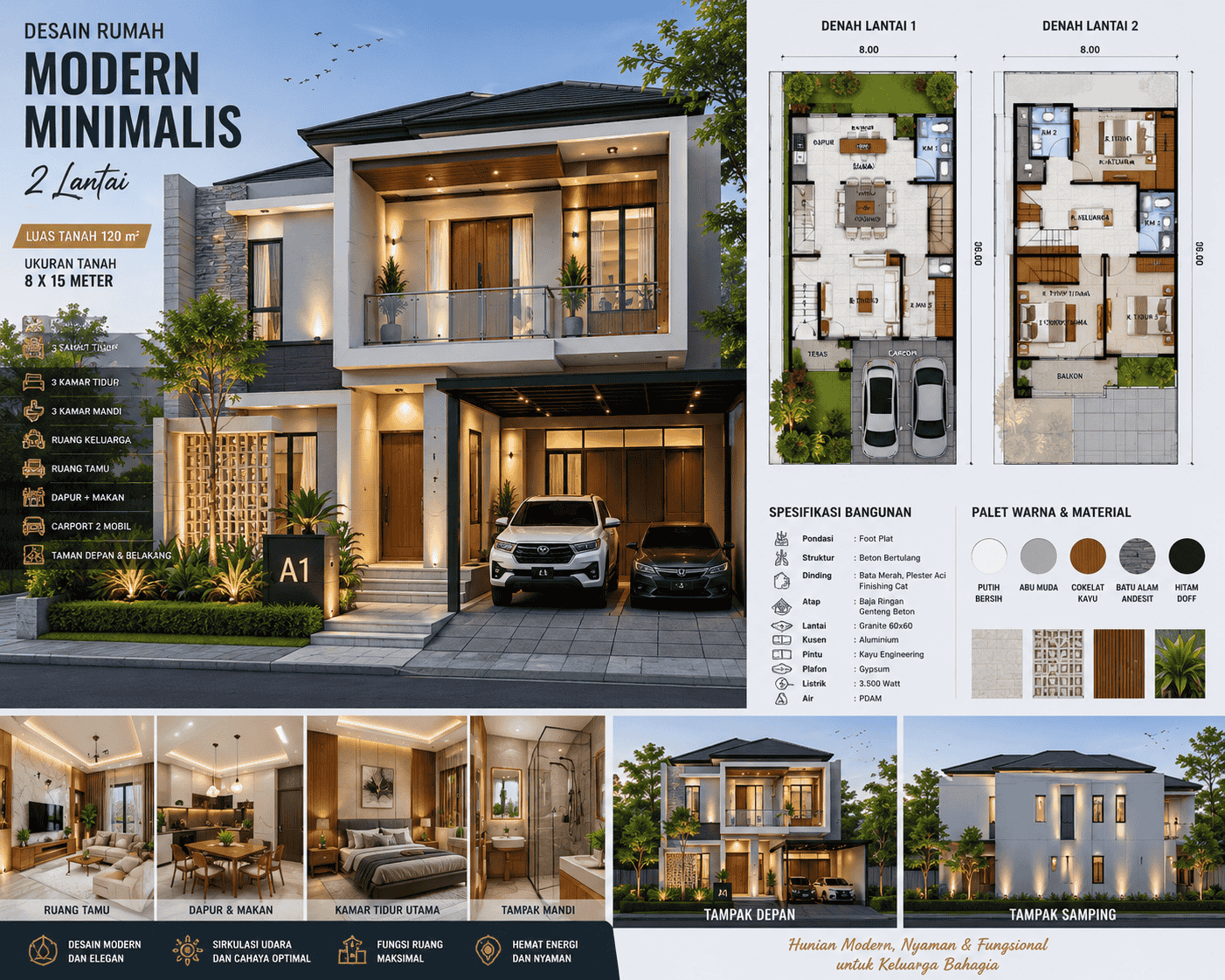 Desain rumah minimalis fungsional