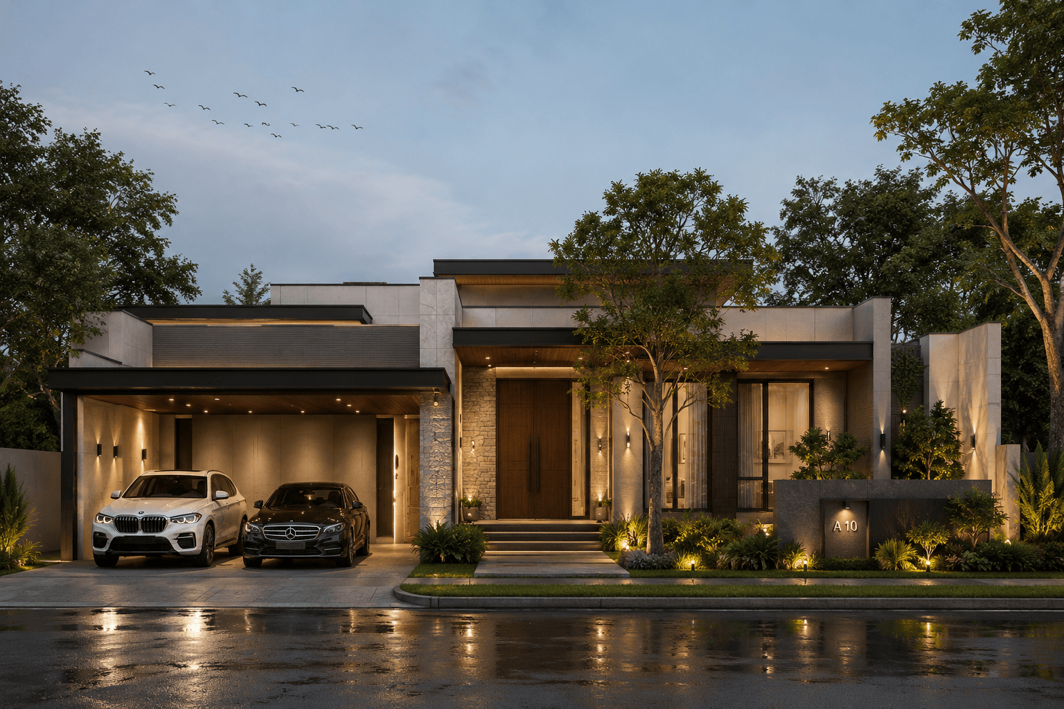 Desain rumah modern minimalis bersih