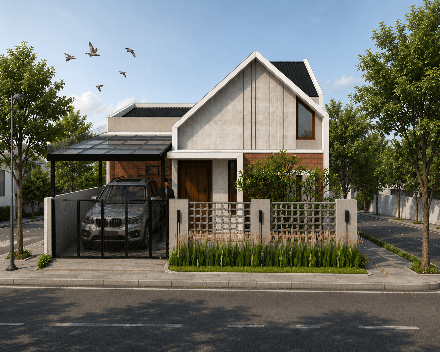 Desain rumah modern minimalis bersih
