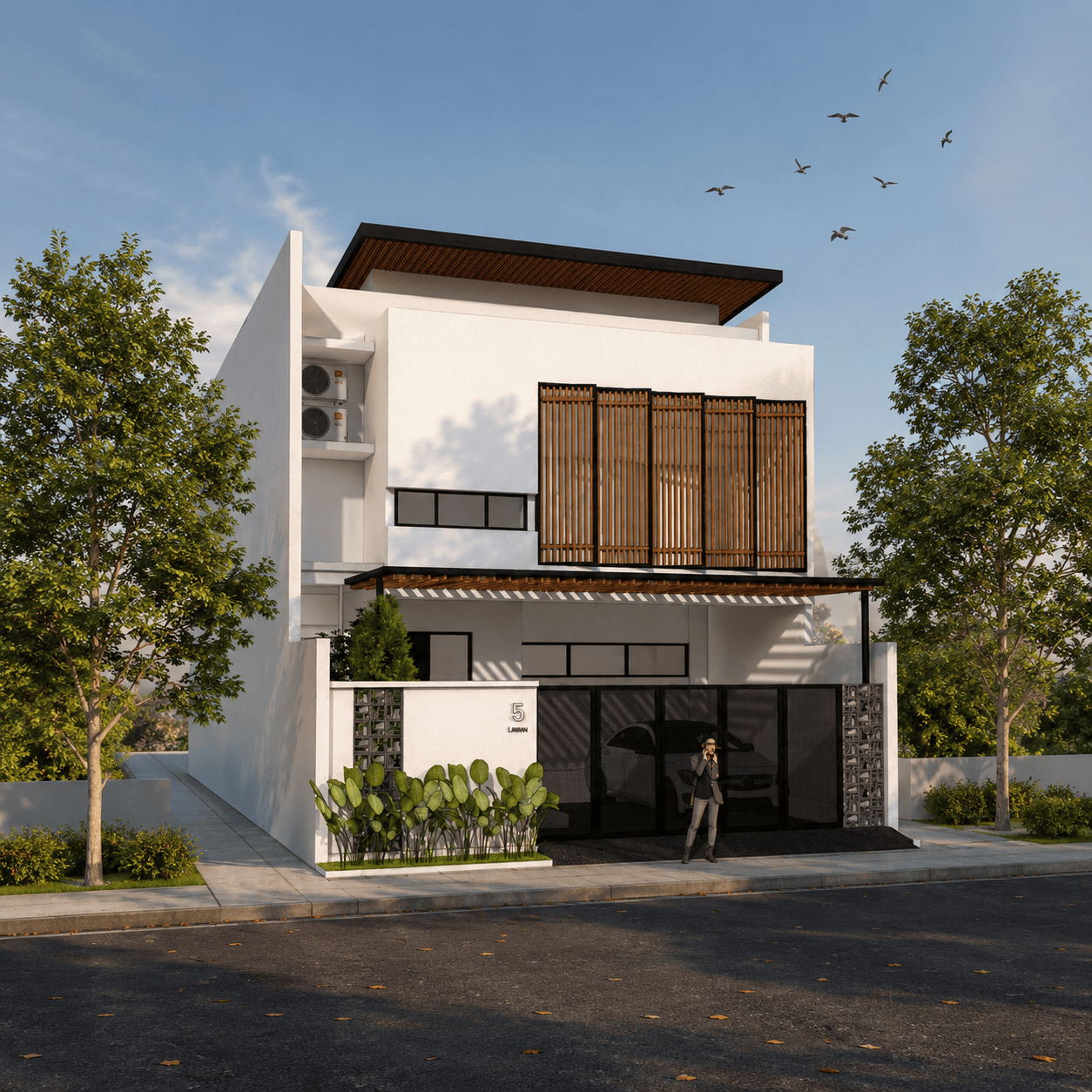 Desain rumah modern minimalis bersih