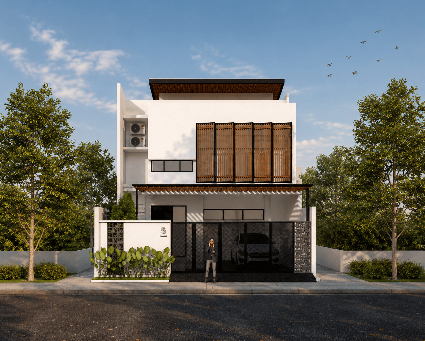 Desain rumah modern minimalis bersih