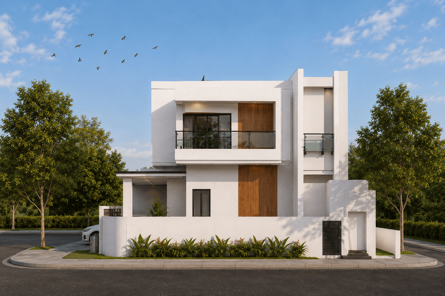Desain rumah modern minimalis bersih