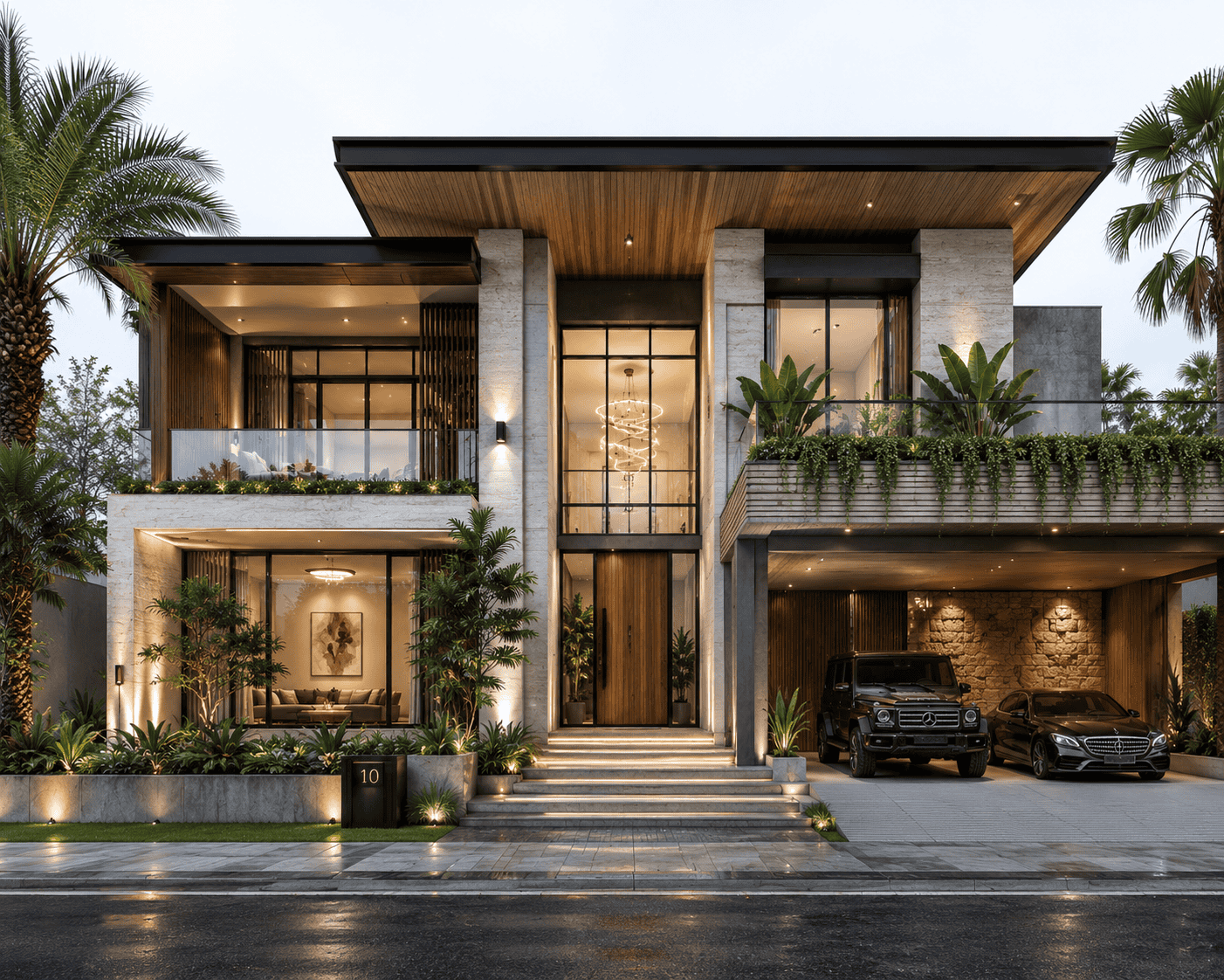 Desain rumah japandi natural zen