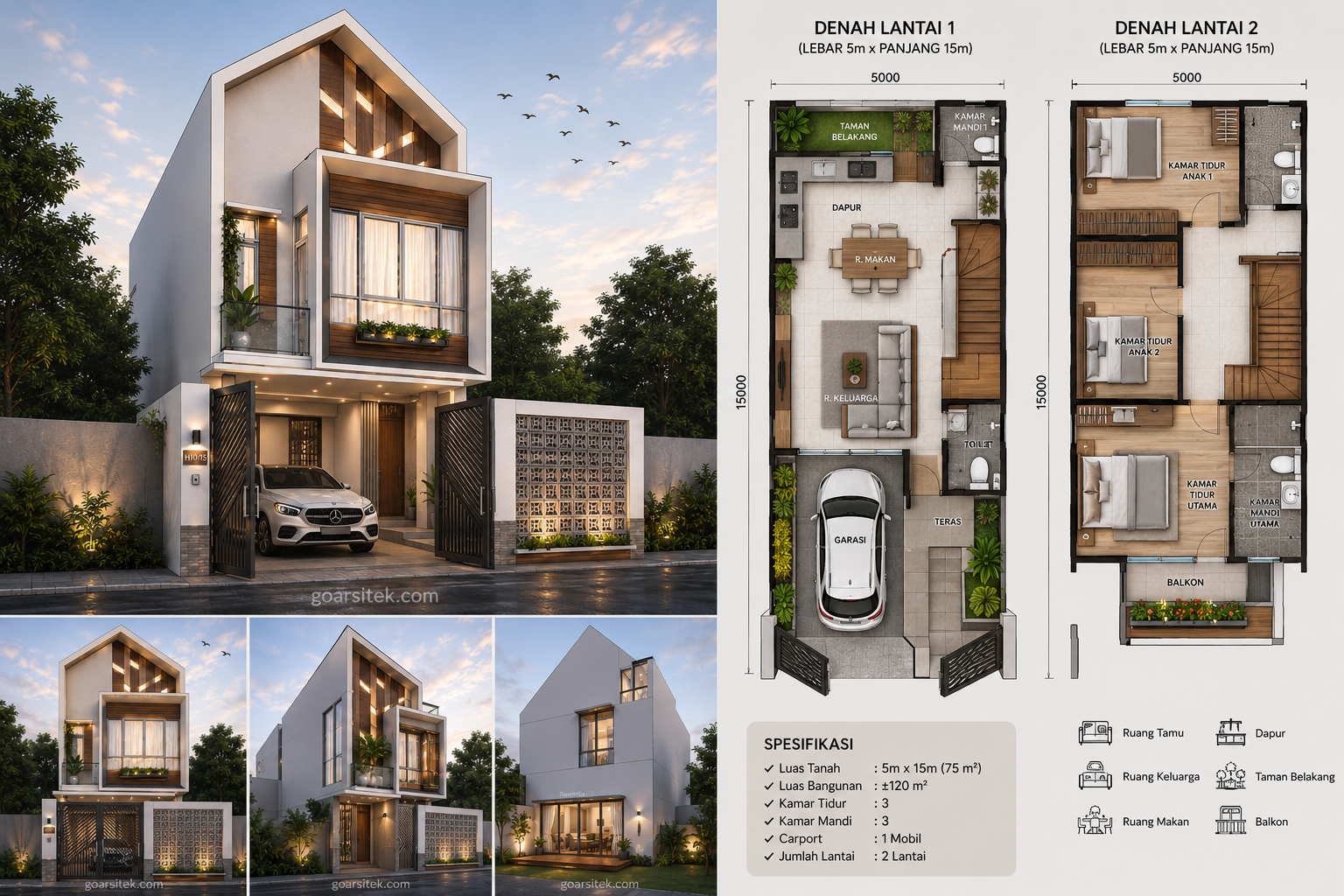 Desain rumah scandinavian estetik