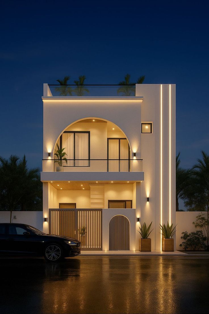 Desain rumah mediterania mewah