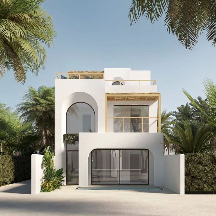 Desain rumah mediterania mewah