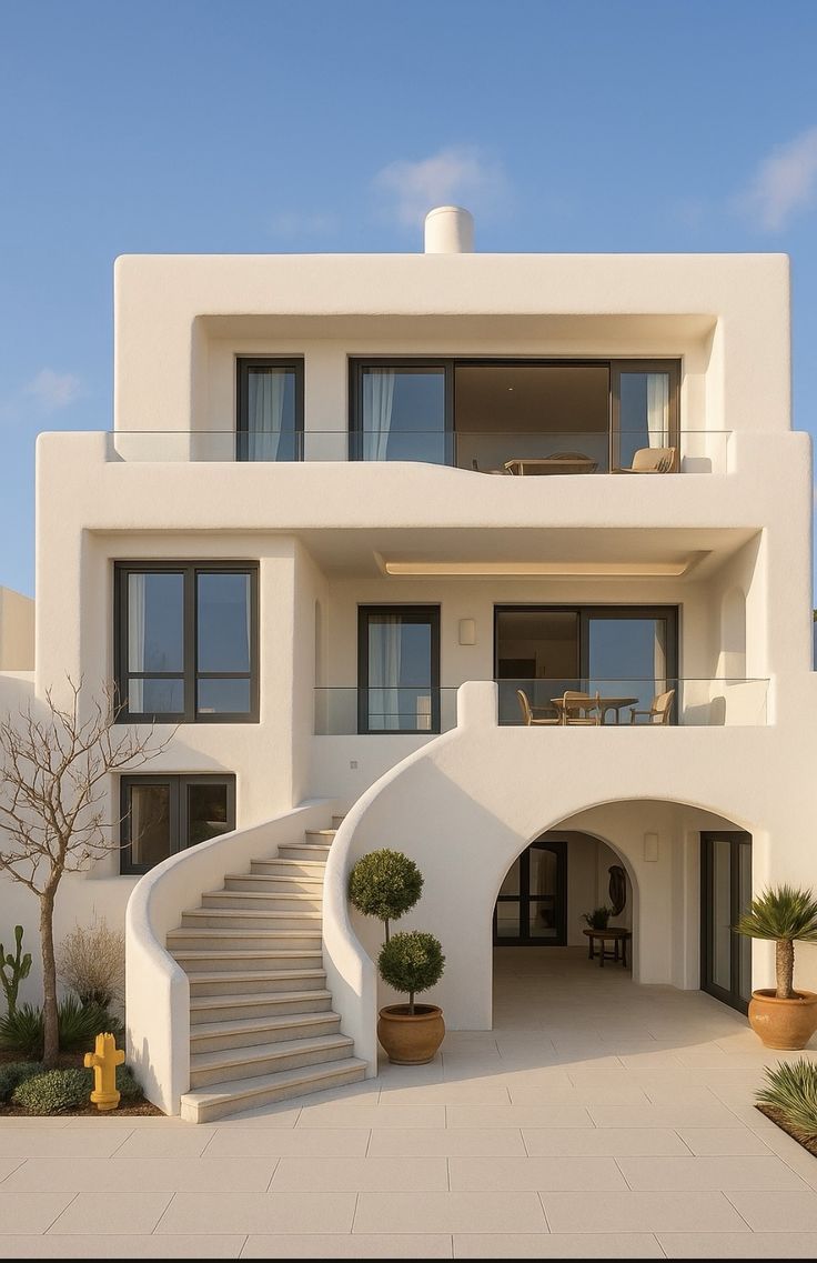 Desain rumah mediterania mewah