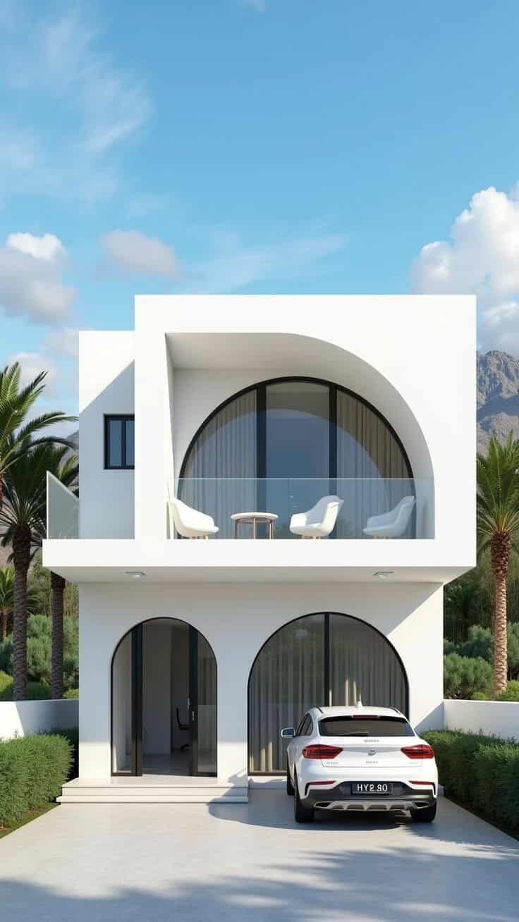 Desain rumah mediterania mewah