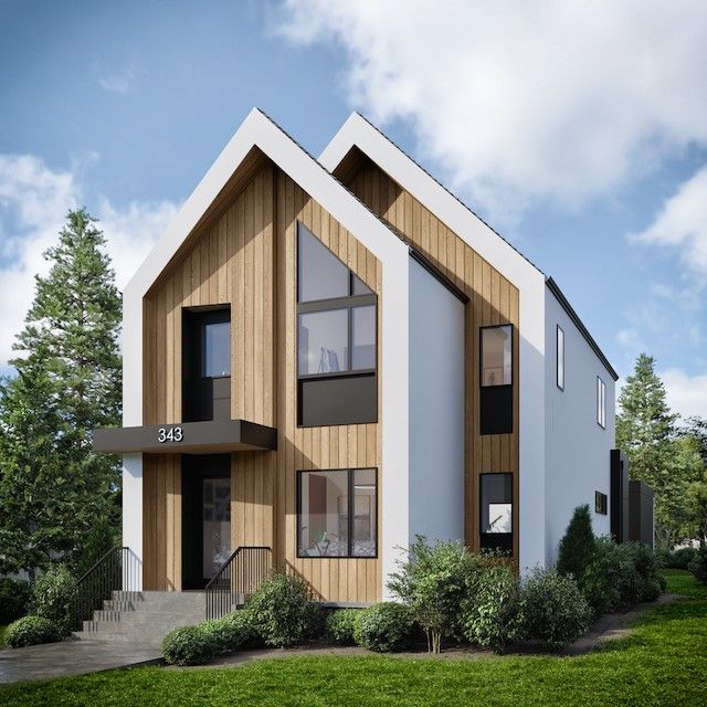 Desain rumah scandinavian natural