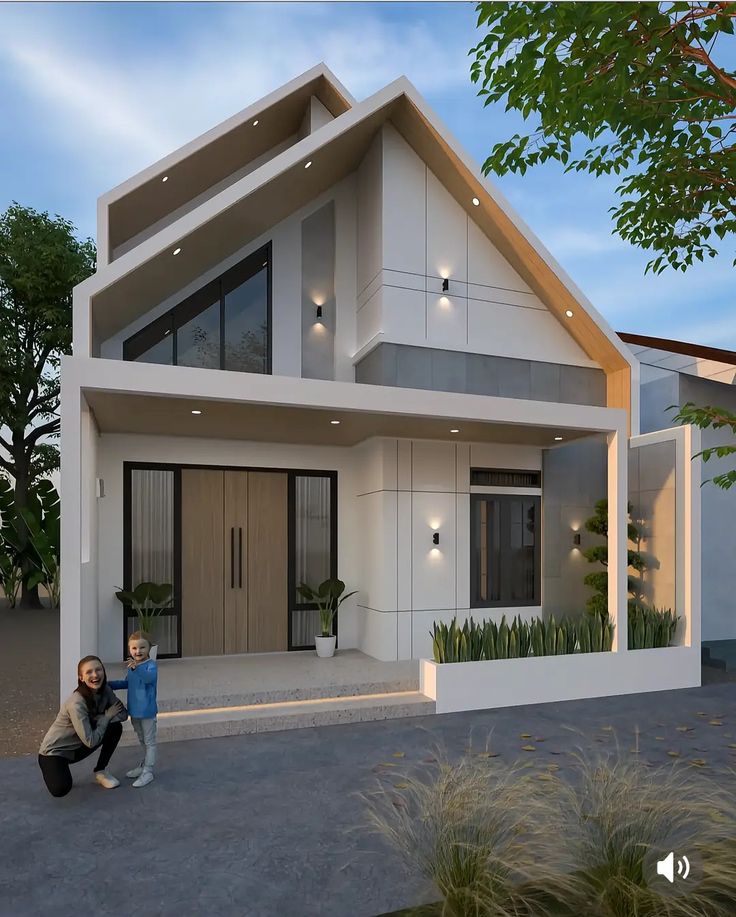 Desain rumah scandinavian natural