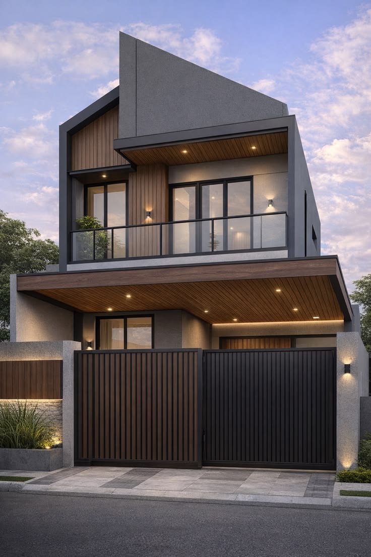 Desain rumah scandinavian natural