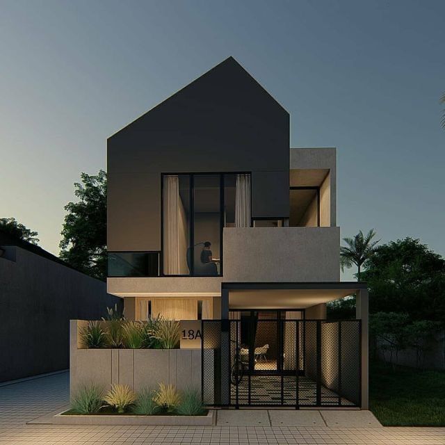 Desain rumah scandinavian natural